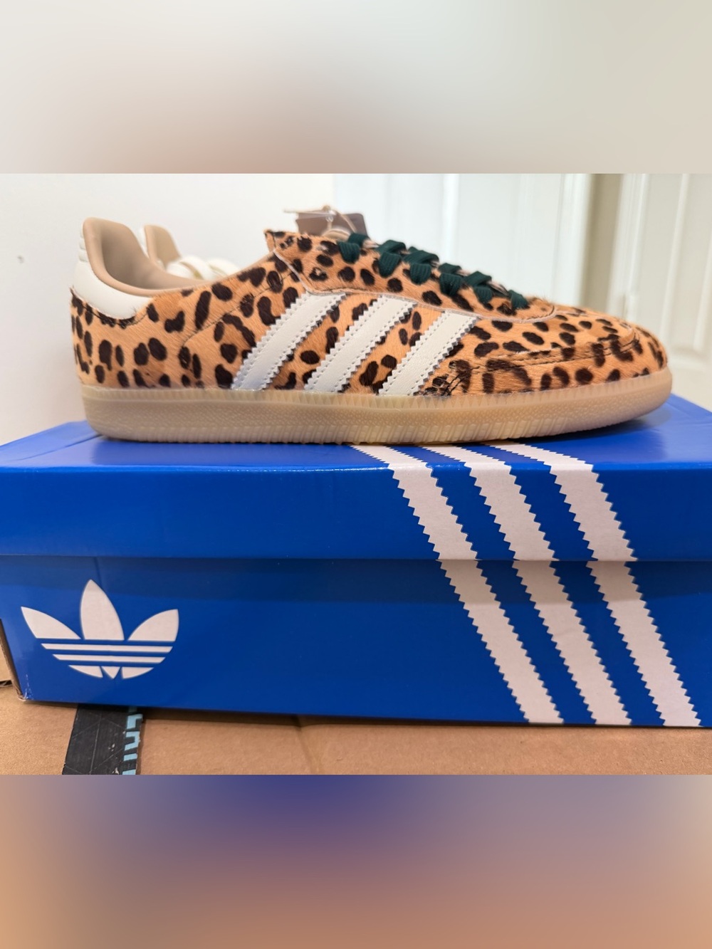 adidas Samba OG W Leopard Print Size 9 NIB Brand New - Picture 3 of 5